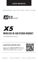 MEE AUDIO X5 Mode D'emploi