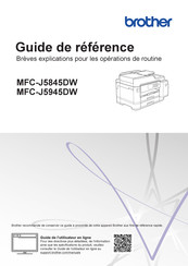 Brother MFC-J5845DW Guide De Référence