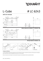 Duravit L-Cube LC 6243 Notice De Montage