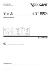 Duravit Starck ST 8924 Notice De Montage