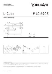 Duravit L-Cube LC 6905 Notice De Montage
