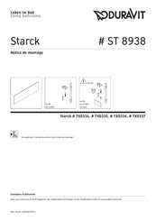 Duravit Starck ST 8938 Notice De Montage