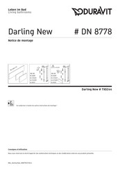 Duravit Darling New DN 8778 Notice De Montage