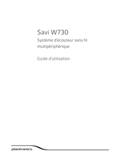 Plantronics Savi W730 Guide D'utilisation