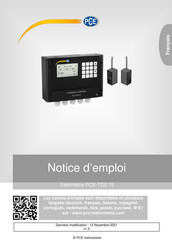 PCE Instruments TDS 75 Notice D'emploi