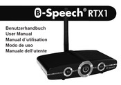 B-Speech RTX1 Manuel D'utilisation