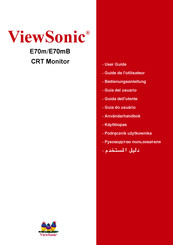 ViewSonic E70m Guide De L'utilisateur