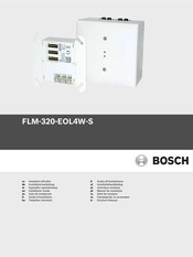Bosch FLM-320-EOL4W-S Guide D'installation