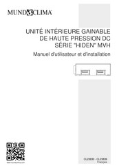 mundoclima HIDEN MVH Série Manuel D'utilisateur Et D'installation