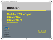 Cognex In-Sight CIO-MICRO-CC Manuel D'installation