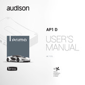 Audison Prima AP1 D Mode D'emploi