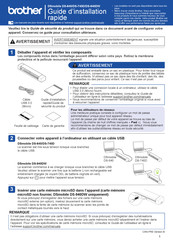 Brother DSmobile DS-640 Guide D'installation Rapide