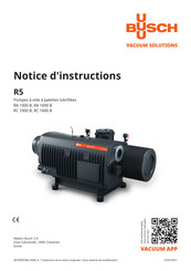 Busch R5 RA 1000 B Notice D'instructions