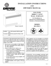 Empire Heating Systems DV-55E-5 Instructions Pour L'installation Et Manuel Du Propriétaire