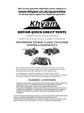 KHYAM SLEEPER PLUS Instructions De Montage