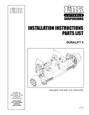 Link DURALIFT II Instructions D'installation