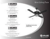 Craftmade Kira KR52 Instructions D'installation