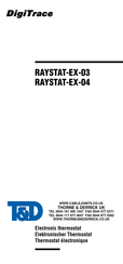 DigiTrace RAYSTAT-EX-04 Instructions D'installation