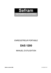 SEFRAM DAS 1200 Manuel D'utilisation