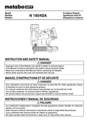 Metabo HPT N 1804DA Manuel D'instructions Et De Sécurité