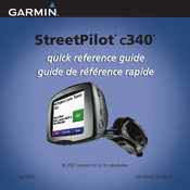 Garmin StreetPilot C340 Guide De Référence Rapide