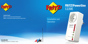 Fritz! Powerline 1220E Guide D'installation Et D'operation