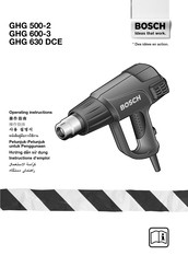 Bosch GHG 630 DCE Instructions D'emploi