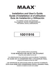 MAAX 100242 Guide D'installation Et D'utilisation