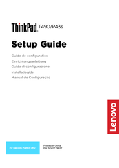 Lenovo ThinkPad P43s Guide De Configuration