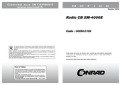 Conrad CB XM-4006E Notice
