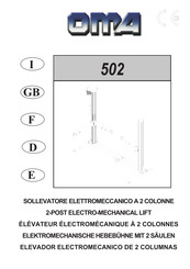 OMA 502 Manuel D'instructions Pour L'utilisation Et L'entretien