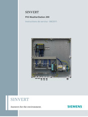 Siemens SINVERT PVS WeatherStation 200 Instructions De Service