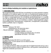 Niko 390-40011 Mode D'emploi