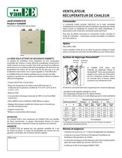 Vanee G3000H ECM Fiche Technique