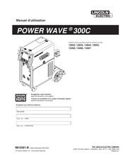 Linkoln Electric POWER WAVE 300C Manuel D'utilisation