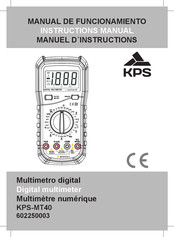 KPS 602250003 Manuel D'instructions