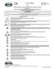 SIOUX SCN10P25 Manuel D'instructions Et Pièces Détachées