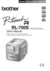 Brother P-Touch RL-700S Manuel D'utilisation