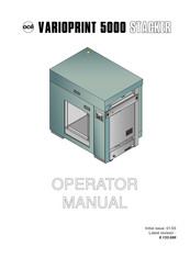 Oce VARIOPRINT 5000 Stacker Manuel Opérateur