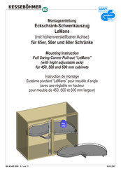 Kesseböhmer LeMans 60 Instructions De Montage