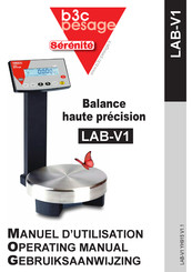 B3C pesage LAB-V1 Manuel D'utilisation