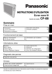 Panasonic CF-08 Instructions D'utilisation