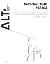 Alt 18403 Guide D'installation Et D'entretien