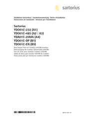 Sartorius YDO01C-485 A3 Notice D'installation