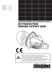 Shindaiwa EC7500 Manuel D'utilisation