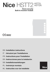 Nice HSTT2 Instructions Pour L'installation
