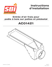 SBI AC01421 Instructions D'installation