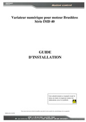 SERAD IMD 40 Guide D'installation