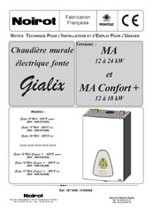 Noirot Gialix MA 12 Instructions D'installation Et Guide De L'usager