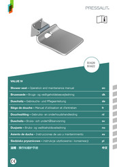 Pressalit R1620 Manuel D'utilisation Et D'entretien